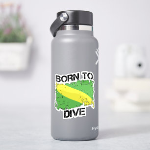 Geboren om te duiken Nitrox Flag Sticker
