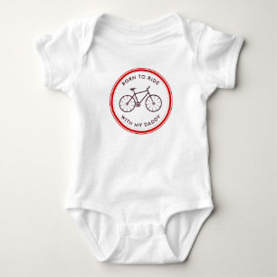 Geboren om te fietsen met mijn vader romper