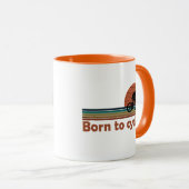  geboren om te fietsen mok (Voorkant rechts)
