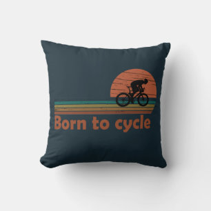 Geboren om te fietsen - MTB Mountainbiken Grappig Kussen