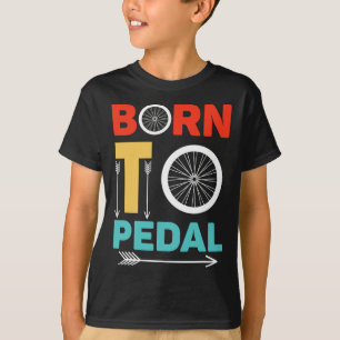 Geboren om te fietsen Wielrenner Funny Fietser T-shirt