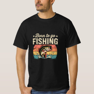 geboren om te gaan Gevist man T-shirt