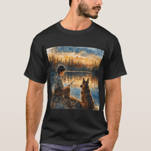 Geboren Om Te Gaan Vissen Baars Vis Visser Jongen T-shirt
