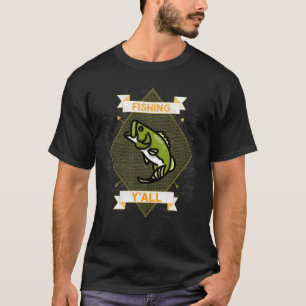 Geboren om te gaan vissen Geforceerde school Manne T-shirt