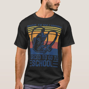Geboren om te gaan vissen Visser T-shirt