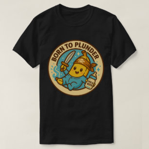 Geboren om te Plunderen Baby Banaan T-shirt