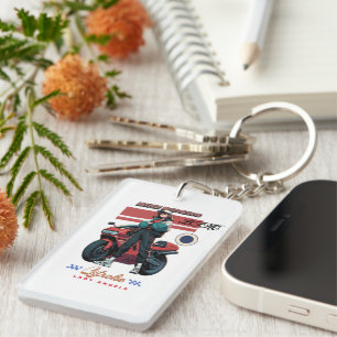Geboren om te rijden   Biker sleutelhanger voor mo