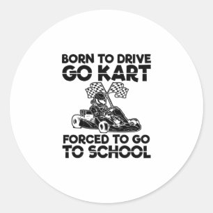Geboren om te rijden Raceforum in de sport Ronde Sticker
