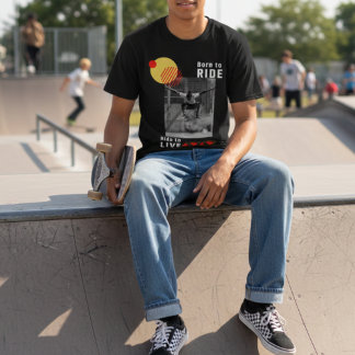 Geboren om te rijden - Skateboard Urban Streetwear T-shirt