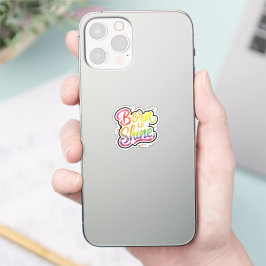 Geboren om te schijnen trots | LGBTQ Regenboog cit Sticker