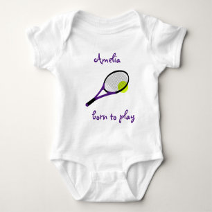 Geboren om te spelen, Tennis Ball en Racquet, Pers Romper