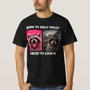Geboren om te treuzelen gedwongen om opgesloten te t-shirt