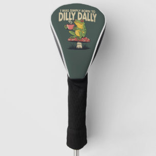 Geboren om te treuzelen Vintage Kikker Grappig Ret Golfheadcover