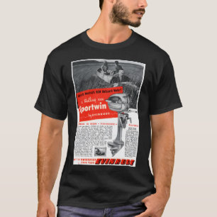 Geboren om te vissen Gedwongen om te werken Sticke T-shirt