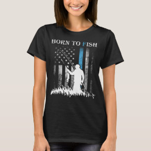 Geboren om te vissen, maar gedwongen om te werken  t-shirt