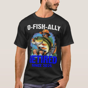 Geboren om te vissen t-shirt
