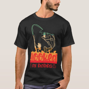 Geboren om te vissen t-shirt