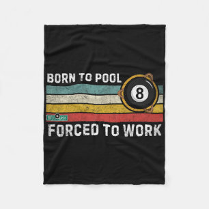 Geboren om te zwembad gedwongen om te werken snoo fleece deken