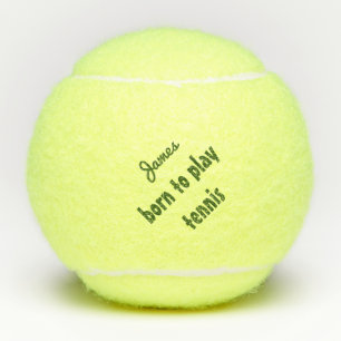 Geboren om tennisbalquote te spelen Gepersonalisee Tennisballen