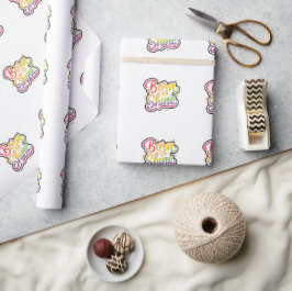 Geboren om trots te zijn | LGBTQ Regenboog Citaat Cadeaupapier