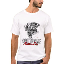 geboren om tshirt te rijden