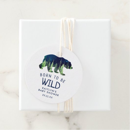 Geboren om vrij Baby shower te zijn Bedankjes Labels (In situ)