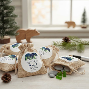 Geboren om vrij Baby shower te zijn Ronde Sticker