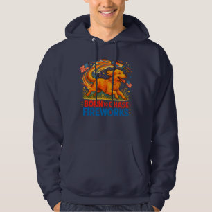 Geboren om vuurwerk te achtervolgen   Patriotic Go Hoodie