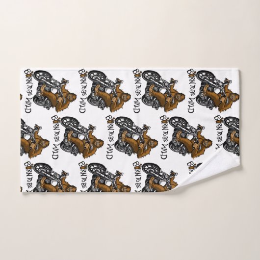 Geboren om wild te worden bad handdoek (Handdoek)