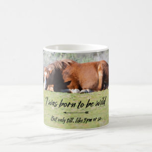 Geboren om wild te worden koffiemok