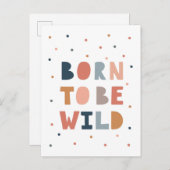 Geboren om Wild te zijn Briefkaart (Voorkant / Achterkant)