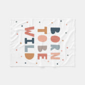 Geboren om Wild te zijn Fleece Deken (Voorkant (Horizontaal))