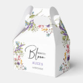 Geboren om wilde bloemen te bloeien kinderen verja bedankdoosjes (Voorkant Zijde)