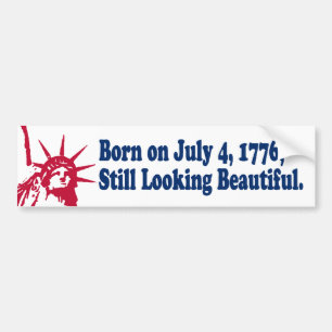 Geboren op 4 juli 1776, Bumpersticker 1776