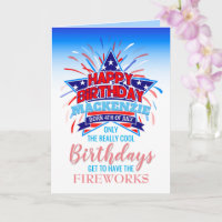 Geboren op 4 juli Happy Birthday