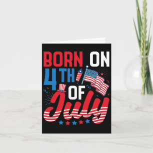 Geboren op 4 juli Patriottisch 4 juli b Kaart