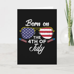 Geboren Op 4 Juli Sungles Vierde Verjaardag Pa Kaart