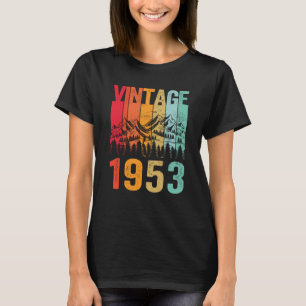 Geboren op 70e dag Mannen Vintage 1953 70 jaar oud T-shirt