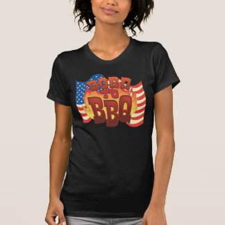 Geboren op BBQ T-shirt