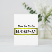 Geboren op Broadway Briefkaart (Staand voorkant)