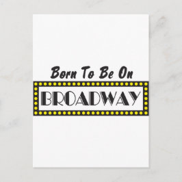Geboren op Broadway Briefkaart