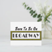 Geboren op Broadway Briefkaart (Staand voorkant)