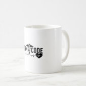 Geboren op Code Medical Coder Programmer ICD Coder Koffiemok (Voorkant rechts)