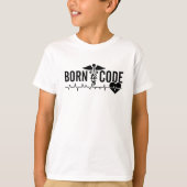 Geboren op Code Medical Coder Programmer ICD Coder T-shirt (Voorkant)
