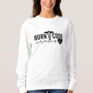 Geboren op Code Medical Coder Programmer ICD Coder Trui