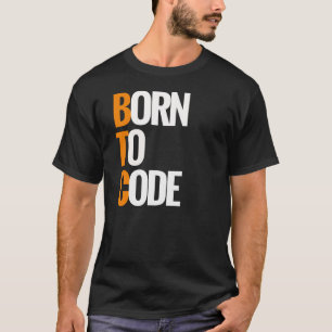 Geboren op Code - PHP Programmer Coder T-shirt