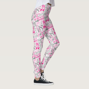 Geboren op Dance Pink/Black ID277 Leggings