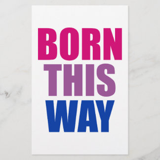 Geboren op deze manier Biseksuele Bi Pride LGBTQ Flyer