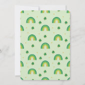 Geboren op een Lucky St. Patrick's Day Verjaardags Kaart (Achterkant)