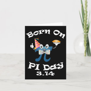 Geboren op pi dag 3.14 maart 14e verjaardag Grappi Kaart